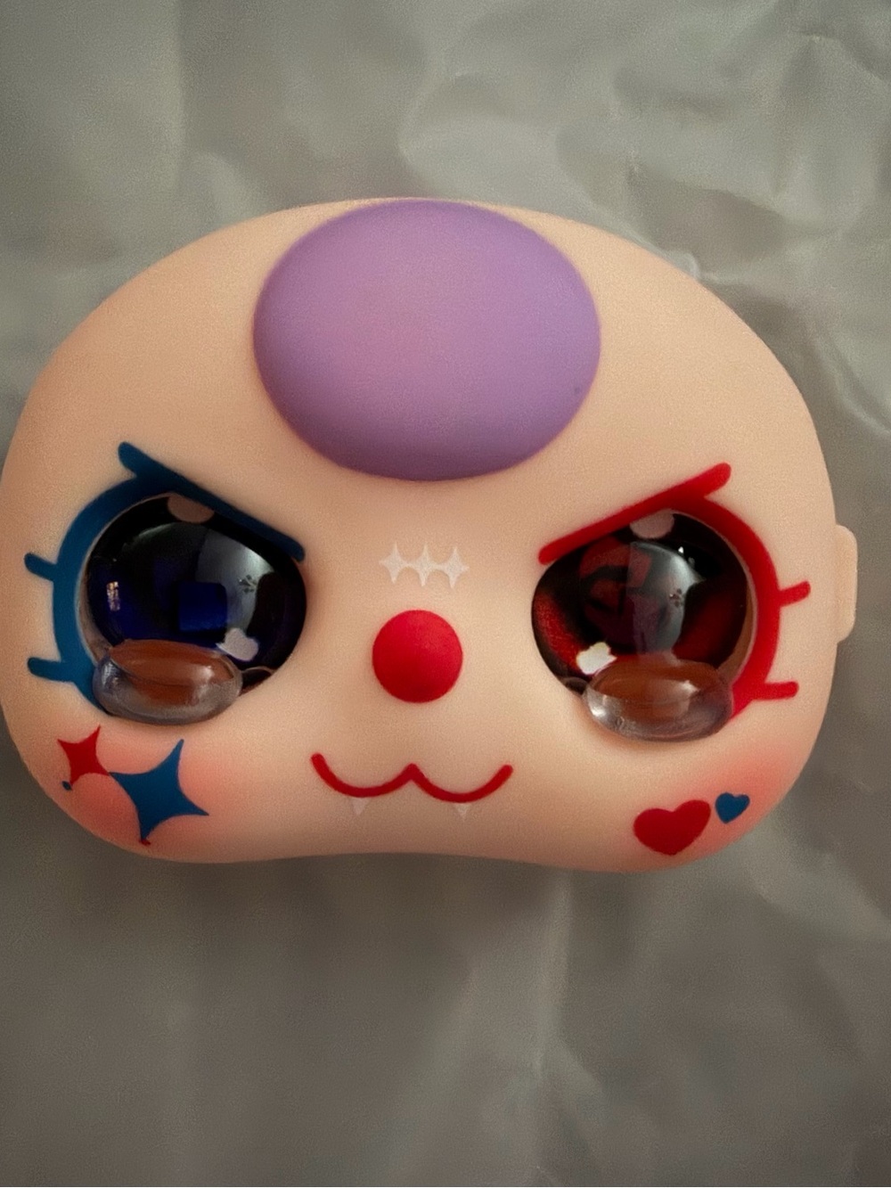 Babt Three 80% face with Purple Accent hair
